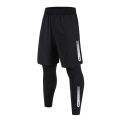 Men's 2 In1 Compression Sport Pants Quick Dry Training Athletic Pants Male Gym Fitness Jogging Running Workout Trousers.
