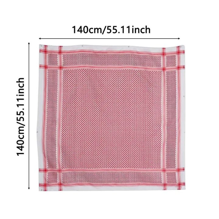 Islamic%20Traditional%20Costumes%20Plaid%20Shawl%20Muslim%20Shemagh%20Scarf%20Arab%20Kafiya%20Keffiyeh%20Palestine%20Bandana%20Arabic%20Turban%20Hijab%20-%20Image%203