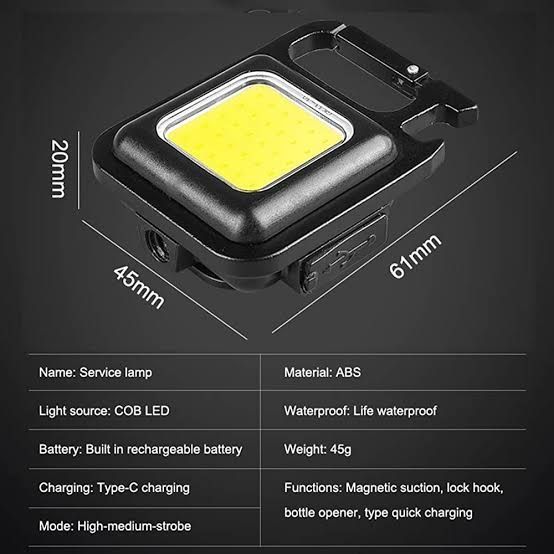 HS%20STORE%20Multi-Function%20COB%20Rechargeable%20Keychain%20Light%20Mini%20Flashlight%20Portable%20Pocket%20Work%20Light%20With%20Bottle%20Opener%20-%20Image%208