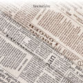 English newspaper design cotton mixed with linen, width 60 inches. 