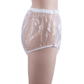 Waterproof TPU Button Adult Diaper Coat Reusable Incontinence Pants Plastic Transparent Can Be Opened Easy To Wear For Elderly. 
