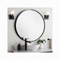 60 x 60 cm Round Mirror Black /Modern Bathroom Wall Mirror Extra Large Decorative Vanity Mirror, Entranceway, Lavatory, Living Room etc. 