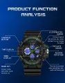 SANDA Brand G- Style Military Watch Men Digital Shock Sports Watches For Man Waterproof Electronic Wristwatch Mens 2023 Relogios. 