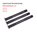 ZTTO MTB Thru axle Road Bike Shaft Front hub Rear hub Skewers 12mm 15mm Wheel Axis Hub Shaft 15x100 12x142 12x100 12x148 15x110. 