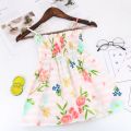 New Girls Floral Strappy Sundress Summer Elegant Beach Dress Baby Toddler Fashionable Casual Party Dresses. 