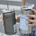 Stainless Steel Coffee Cup Thermoses Double Wall Vacuum Flask Insulated Cup Portable Ice American Coffee Mug Water Bottle. 