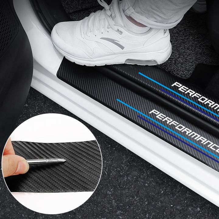 4pcs%20Carbon%20Fiber%20Sill%20Plate%20Stickers%20Guard%20Decals%20for%20Bmw%20Performance%20M%201%202%203%204%205%206%207%20Series%20X1%20X2%20X3%20X4%20X5%20X6%20X7%20Car%20Styling%20-%20Image%204
