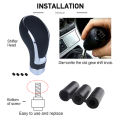 10.5cm Black Red PU Leather Universal Car Gear Shift Knob Gear Stick Manual Transmission Shifter Lever with Adapters. 
