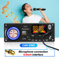 Bluetooth 5.3 DIY 200W Amplifier MP3 Decoder Board 12V Microphone FM Radio TF USB Car Audio Music Player Speaker Volume Control. 