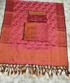 Soft Indian katan 3 piece unstitched for women - 3 Piece Dress.