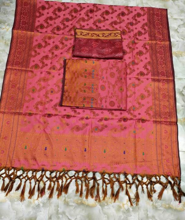 Soft%20Indian%20katan%203%20piece%20unstitched%20for%20women%20-%203%20Piece%20Dress%20-%20Image%205
