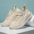Womens Sneakers 2023 Fall Fashion Slip On Walking Shoes Lady Casual Knit Breathable Flats Tennis Shoes. 