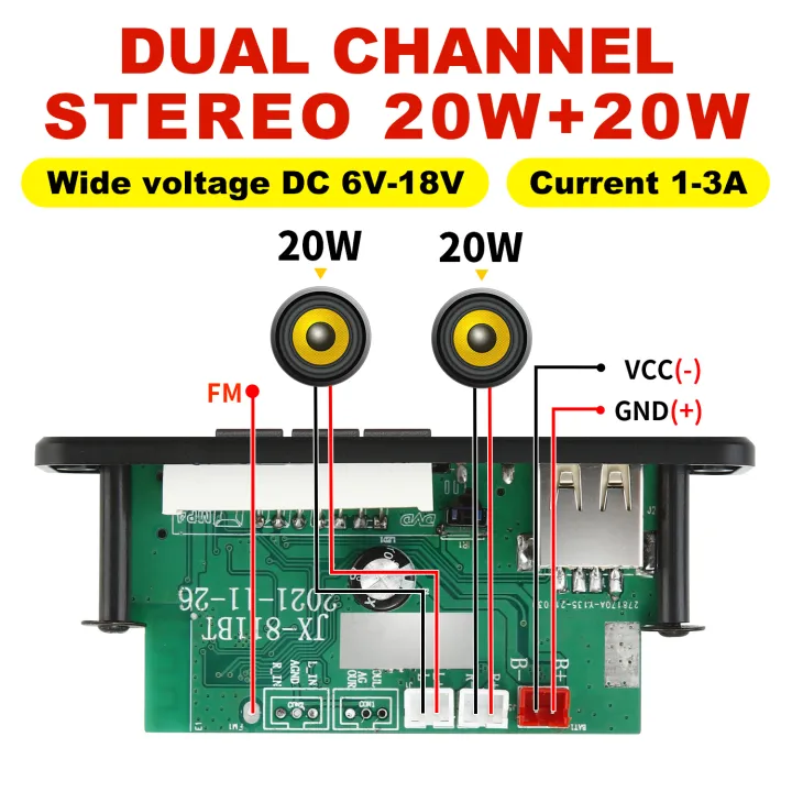DC%2012V%20%20Bluetooth%205.0%20MP3%20Decoding%20Board%2040W%20Amplifier%20Audio%20DIY%20MP3%20Player%20Car%20FM%20Radio%20Module%20TF%203.5mm%20Mic%20USB%20Record%20Call%20-%20Image%203