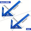 Center Finder Woodworking Square 45/90 Degree Right Angle Line Gauge Aluminum Center Scribe Carpenter Ruler Wood Measuring Tool.