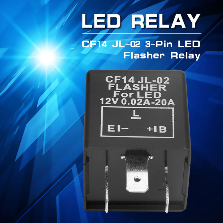 Flasher%20Relay%20LED%20Flasher%20Relay%20CF14%20JL-02%203-Pin%20LED%20Flasher%20Flash%20Relay%20for%20Turn%20Signal%20Light%20Hyper%20Flash%20Fix%2012V%20LED%20Relay%20-%20Image%202