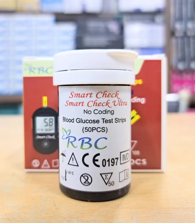 RBC Smart Check Blood glucose Test Strip 50 PCS | Daraz.com.bd