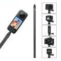 VIKEFON 3M Carbon Fiber Selfie Stick Aluminum Alloy Selfie Stick for Insta360 X3/ONE X2 / RS for  Hero 11 10 9 8  Action. 