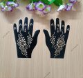 Same Design for both hand ( Mehedi Stickers). 
