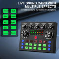 V8S Live Sound Card Podcast Equipment Bundle,with Microphone Set Device,Music/Recording Live Streaming For DJ Disco Device. 
