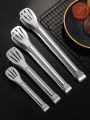 Stainless Steel Food Tongs Barbecue Tongs Meat Salad Steak Food Serving Clip Tweezers Long BBQ Cooking Tongs Kitchen Utensils.