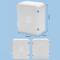 Waterproof Junction Box For CCTV Camera Video Wire Box Power Supply Cable Box Outdoor Electronic Camera Protection Box White. 