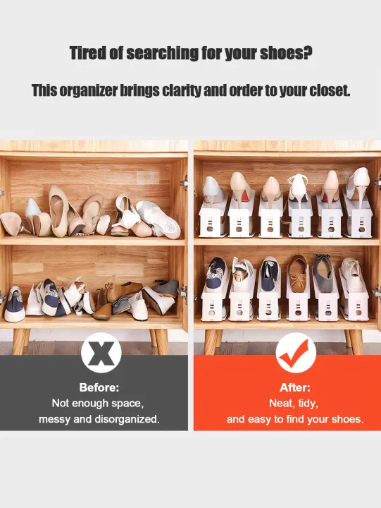 2/4/8PCS%20Space%20Saving%20Shoe%20Rack%202-Layer%20Adjustable%20Expandable%20Shoe%20Shelf%20for%20Closet%20Easy%20Assembly%20Shoe%20Organizer%20-%20Image%203