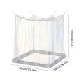 Camping Net White Mesh Portable Square Foldable Mosquito Control Mosquito Net Lightweight Outdoor Camping Tent Sleeping Summer. 