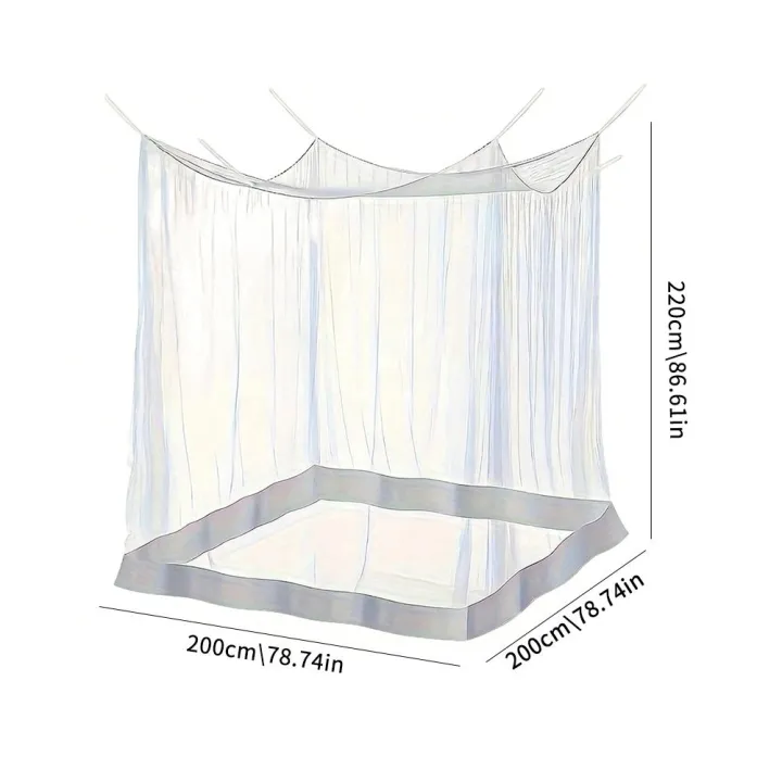 Camping%20Net%20White%20Mesh%20Portable%20Square%20Foldable%20Mosquito%20Control%20Mosquito%20Net%20Lightweight%20Outdoor%20Camping%20Tent%20Sleeping%20Summer%20-%20Image%206