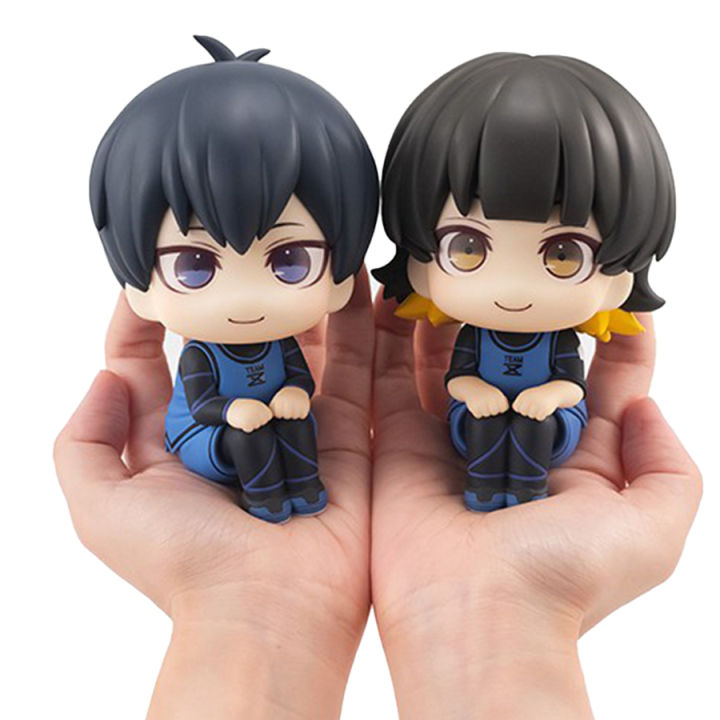 10cm Blue Lock Anime Figure Look Up Isagi Yoichi/Nagi Seishiro Action Figure Bachira Meguru Figurine Collection Model Doll Toys