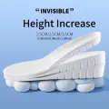 1 Pair New 1.5-3.5cm White Invisible Height Increase Insoles EVA Soft Light Shoes Sole Pad for Men Women Orthopedic Inserts.