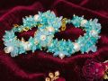 Floral jewelry set | floral Gajra | pearl Bracelet for girls $ Women | Crystal bead bracelet | Mandhi jewelry set | HZ jewelry | 1 piece price 800. 