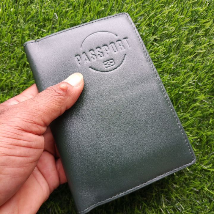 MODEL: NL-08 Pure Cow Leather Stylish Passport Holder