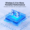 QCY T13 ANC Earphone Bluetooth 5.3 Active Noise Cancellation Wireless Headphone 4 Mics ENC TWS Earbuds 0.068s Low Latency 30Hrs. 