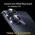 For Realme C55 Black Color WSKEN Metal Anti Scratch Camera Lens Screen Protector. 