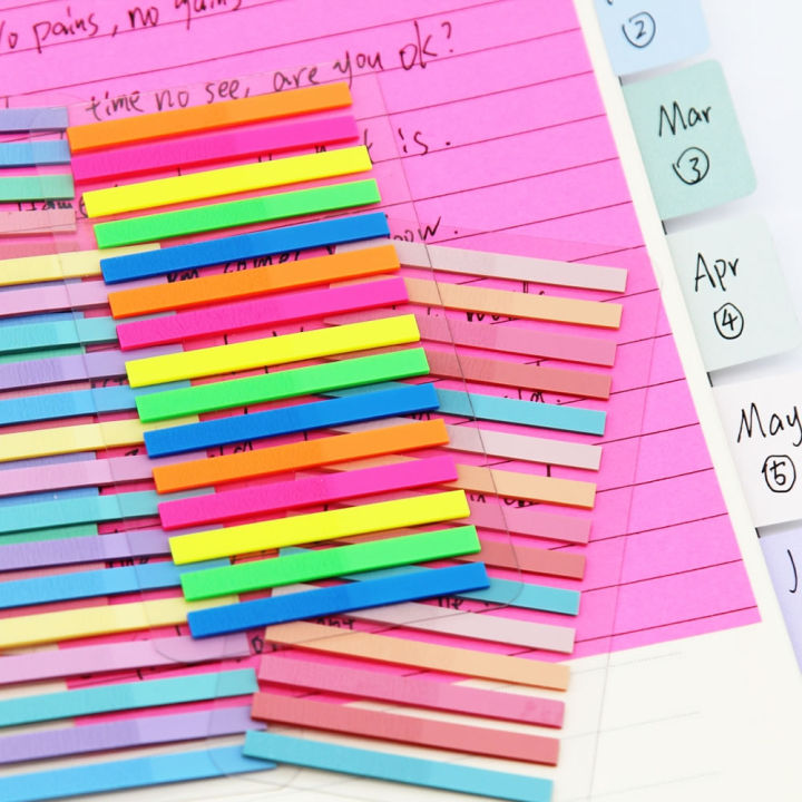 3000%20Sheets%20Color%20Stickers%20Transparent%20Fluorescent%20Index%20Tabs%20Flags%20Sticky%20Note%20Page%20Bookmark%20School%20Office%20Supplies%20Stationery%20-%20Image%204