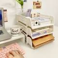Fast Delivery, A4 Size Document Rack, A4 Document Tray, Document Storage Box Can Be Stacked in Layers.. 