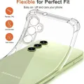 Case Samsung Galaxy A15 5G A25 5G A35 5g/A06 4G/A16 5G case transparent soft cover camera case cover case Samsung A15 soft TPU case. 