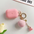 Fashion Solid Color Plush Earphone Case For Apple Airpods Pro 2 3 1 Cover Silicone Headphone Charging Cases For Airpod 3 Funda. 