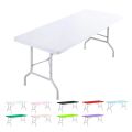 1pc Washable Rectangular Tablecloth for Outdoor Parties and Camping- Foldable, Elastic and Fitted - 4ft/6ft Size Fabric for Home.