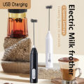 Wireless Milk Frothers Electric USB Recharge 3 Speeds Handheld Blender Small Coffee Foam Maker Whisk For Coffee Kitchen Tools.
