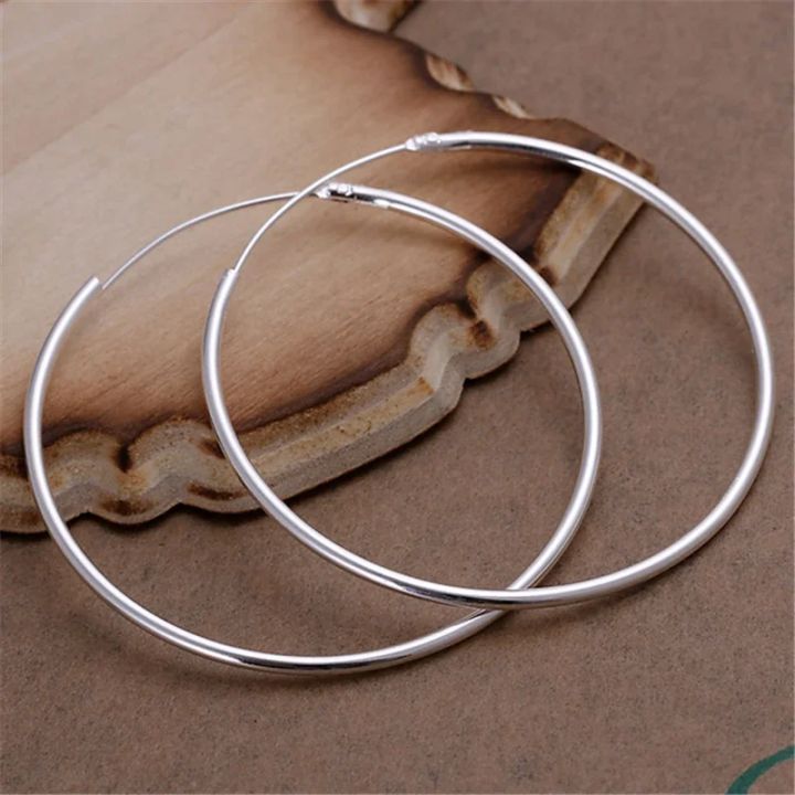 Round%20Circle%2050/60mm%20Hoop%20Earrings%20Silver%20Color%20For%20Woman%20Wedding%20Engagement%20Party%20Fashion%20Charm%20Jewelry%20%20-%20Image%205