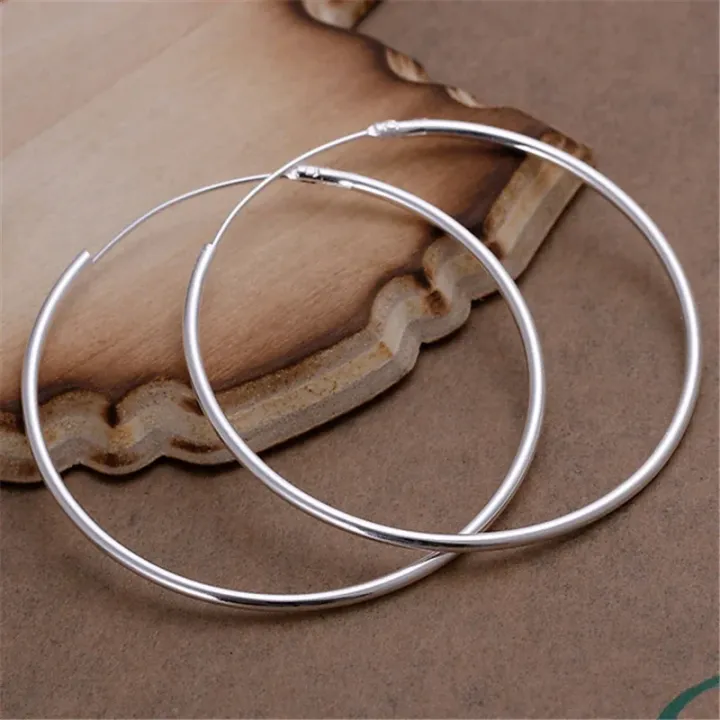 Round%20Circle%2050/60mm%20Hoop%20Earrings%20Silver%20Color%20For%20Woman%20Wedding%20Engagement%20Party%20Fashion%20Charm%20Jewelry%20%20-%20Image%205