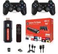 Q9 Game stick 2.0 Dual system game stick 8k retro games with wireless controller 64 GB memory card game + android box 30000+ games. 