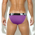 Men's Exercise Underwear Bulge Pouch Briefs Man Athletic Fitness Gym Wear Bodybuilding Workout High-Cut Underpants under wear for men.