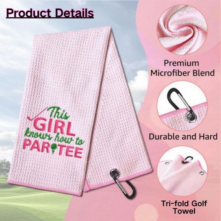Funny%20%20Microfiber%20Premium%20Golf%20Towel%20For%20Women,%20Embroidered%20Golf%20Towels%20for%20Golf%20Bags%EF%BC%8CGolf%20Accessories%20for%20Women%20Golfers%20-%20Image%203