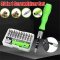 32-In-One Multi-Function Screwdriver Set Combination Disassembly Mobile Phone Electronic Digital Maintenance Tool. 