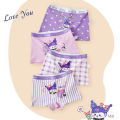 4PCS/set Children's Girls Panties Cotton Soft Pretty cute Cartoon Child Underwear for Girls Kids Boxer Breathable comforts. 