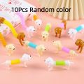 10Pcs Stretchable Dog Stress Relief Pop Tubes Toy Kids Birthday Party Favors Pinata Filler Telescoping Sensory Squeeze​ Toy. 