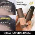 1 Pc Hairline Powder Hair Line Warda Beauty Shadow Eyebrow Stamp Powder Black&Brown Unisex Instantly Hair Makeup Tool. 