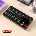 14 Compartments Independent Pill Case Portable Medicine Box Home Office Travel Accessories. 
